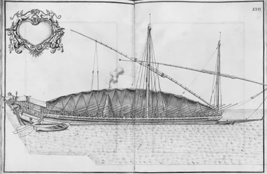 Building, equipping and launching of a galley, plate XXVI